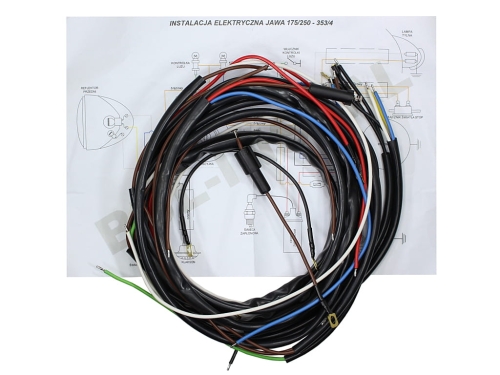 INSTALACJA ELEKTRYCZNA JAWA 250 BEZ AMPEROMIERZA 