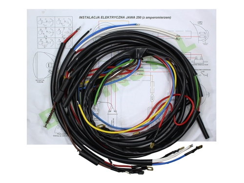 INSTALACJA ELEKTRYCZNA JAWA 250 Z AMPEROMIERZEM 