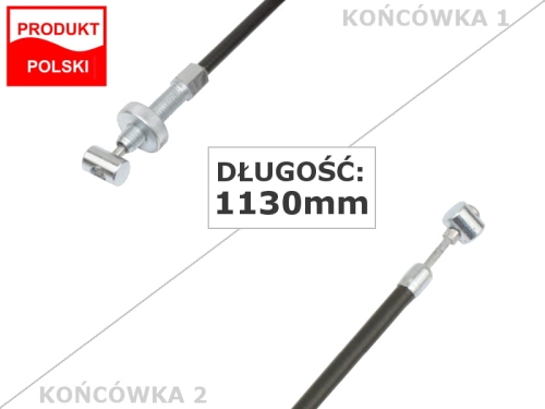 LINKA HAMULCA PRZÓD JUNAK M10 CZARNA 