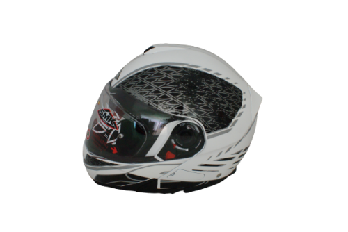 KASK SMK GLIDE SIGN GL126 BIAŁY/GRAF SZCZĘKOWY 2XL 