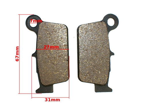 KLOCKI HAMULCA KAWASAKI-KX 250 YAMAHA-YZ125 