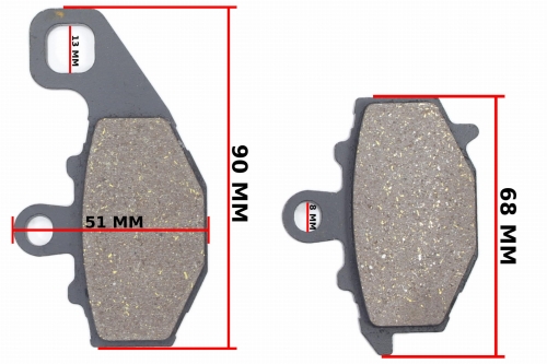 KLOCKI HAMULCA TYŁ KAWASAKI ZX6R ZZR 600 ZX 636 FM 