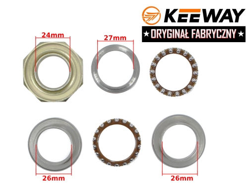 ZESTAW WIANKÓW SZTYCY KEEWAY HURRICAN 50 ORYGINAŁ 