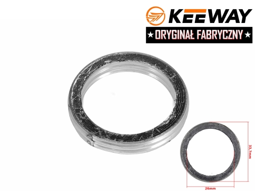 USZCZELKA TŁUMIKA KEEWAY HURRICANE 50CC 2T ORYGINA 