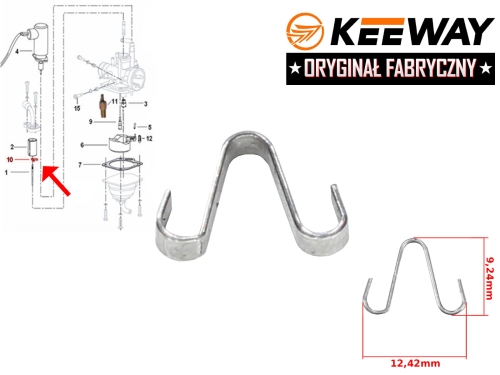 ZABEZPIECZENIE BLOKADA IGLICY GAŹNIKA KEEWAY ORG. 