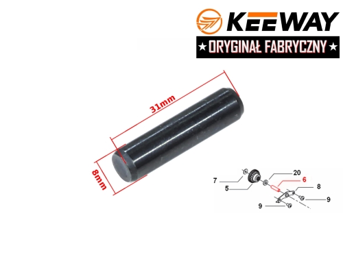 SWORZEŃ ZABIERAKA KOPNIAKA KEEWAY 50 ORYGINAŁ 