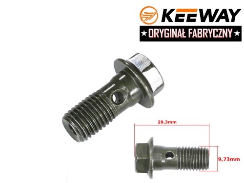 ŚRUBA PRZEWODU HAMULCOWEGO KEEWAY 50CCM M10 ORG 