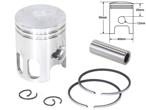 TŁOK KEEWAY 50 PIN 12 mm STD 