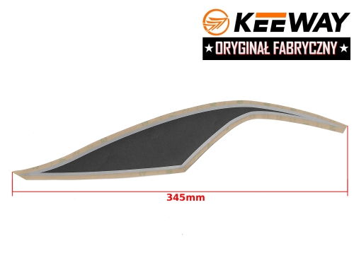 NAKLEJKA KEEWAY NADKOLA PRAWA SZARA ORYGINAŁ 