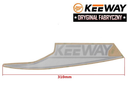NAKLEJKA KEEWAY OSŁONY PODŁOG PRAWA BIAŁA ORYGINAŁ 