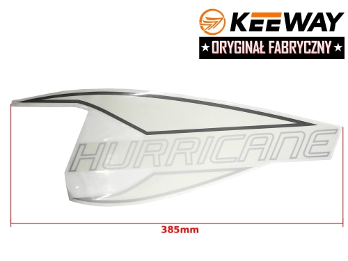 NAKLEJKA KEEWAY OWIEWKI TYŁ PRAWA BIAŁA ORYGINAŁ 