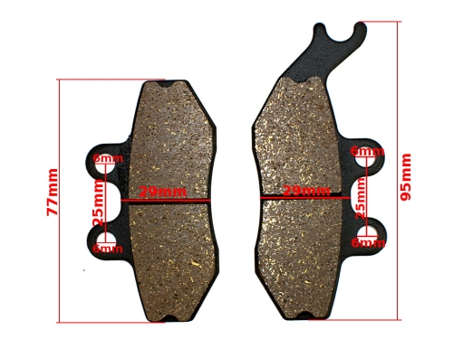 KLOCKI HAMULCA KEEWAY-X Ray50 RX 50/SX 50 