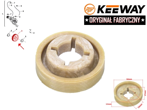 KOŁO POMPY OLEJU KEEWAY 50CC 2T HURRICAN ORYGINAŁ 