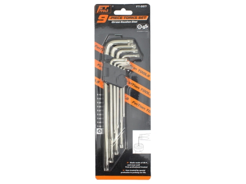 KLUCZE TORX ZESTAW 9 ELEMENTÓW 