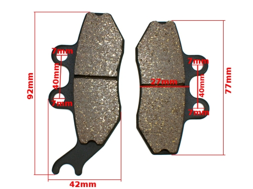 KLOCKI HAMULCA HEXAGON LX 125/SKIPPER RX 50/SX 50 