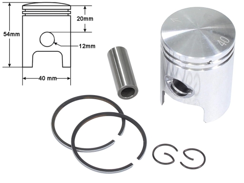 TŁOK PIAGGIO WATER COOL 50CC 40MM STD 