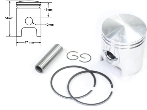 TŁOK PIAGGIO TYPHOON 80CC PIN12 47MM STD 