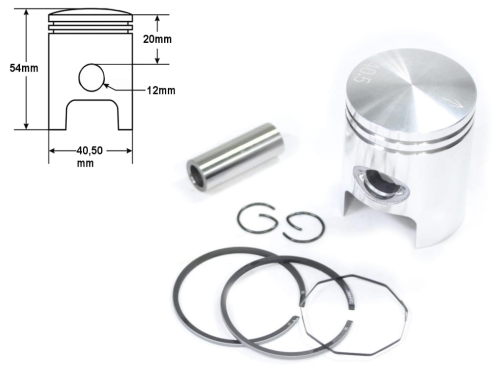 TŁOK PIAGGIO TYPHOON AIR COOL 50CC 40,5MM STD 