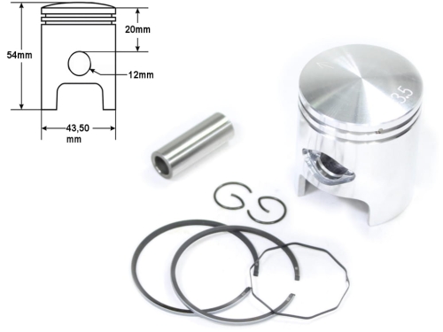 TŁOK PIAGGIO TYPHOON AIR COOL 50CC 43,5MM STD 