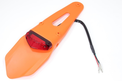 BŁOTNIK TYŁ Z LAMPĄ CROSS POMARAŃCZOWA BRI 