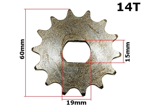 ZĘBATKA PRZÓD SIMSON S51 14z M 