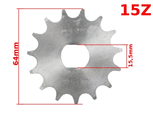 ZĘBATKA PRZÓD SIMSON S51 S70 KR51 SR50 15z IFA DE 