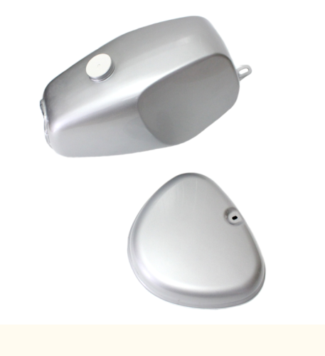 ZBIORNIK PALIWA SIMSON S50 +BOCZKI SREBRNY 