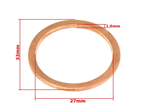 USZCZELKA SIMSON TŁUMIKA MIEDZIANA 
