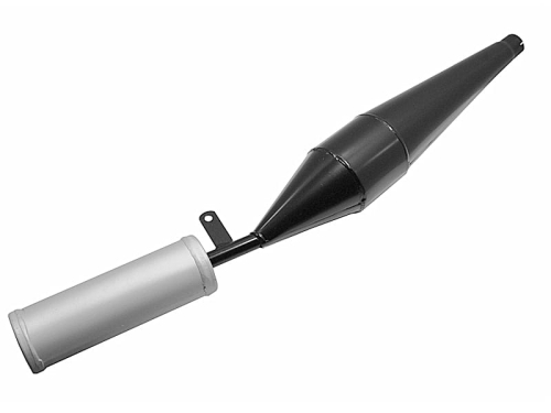 TŁUMIK SIMSON SPORT S51 SREBRNY DYFUZOR HUN 