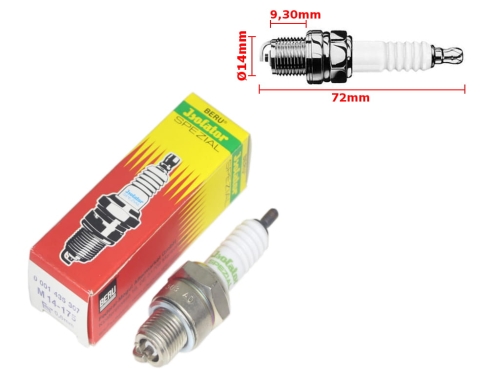 ŚWIECA ZAPŁONOWA ISOLATOR M14 175 BERU SIMSON DE 