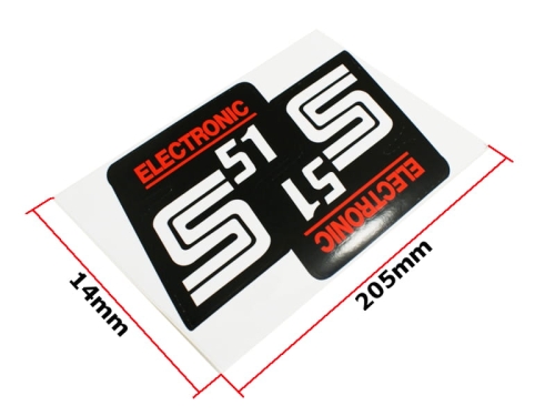 NAKLEJKA SIMSON S51 ELECTRONIC KPL. KAT-E 