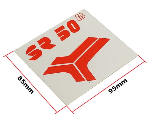 NAKLEJKA SIMSON SR50 CZERWONA 