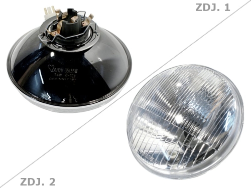 LAMPA PRZÓD SIMSON S51 WYSOKIE SZKŁO WESEM 