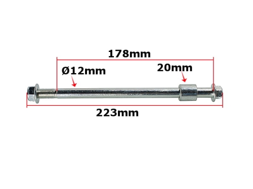 OŚKA KOŁA PRZÓD STREET ROMET ROUTER BENZER BARTON 