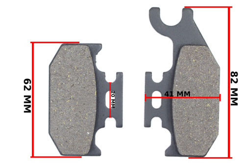 KLOCKI HAMULCA TYŁ SUZUKI UH 125 200 BURGMAN FM 