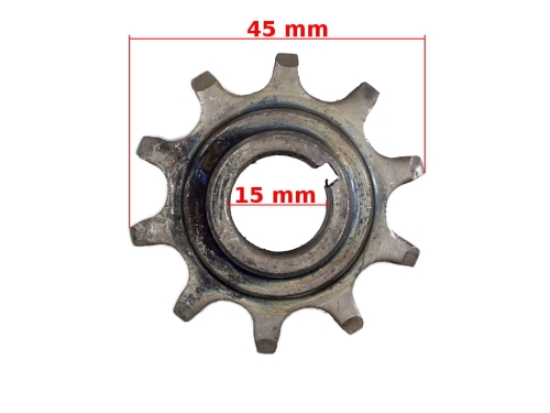 ZĘBATKA PRZÓD DO SILNIKA ROWEROWEGO 10Z 