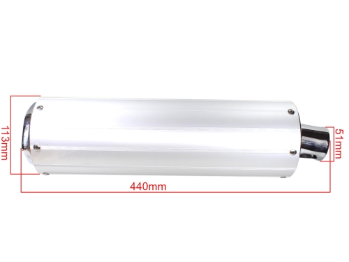 TŁUMIK ZIPP QUANTUM 2T ALUMINIOWY 440mm 