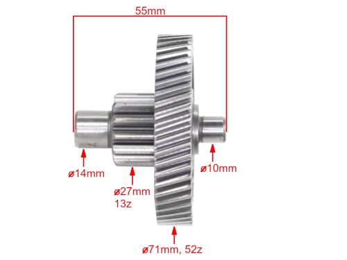 TRYB PRZEKŁADNI QUANTUM 2T PODWÓJNY 52/13z 