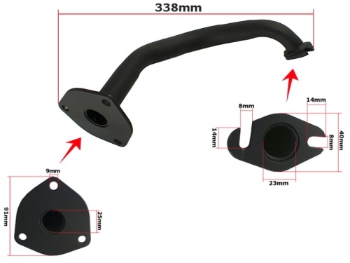 KOLANKO TŁUMIKA QUAN 2T 