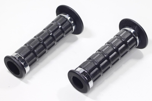 MANETKA KIEROWNICY CZARNA Z OPASKAMI CHROM OTWARTA 