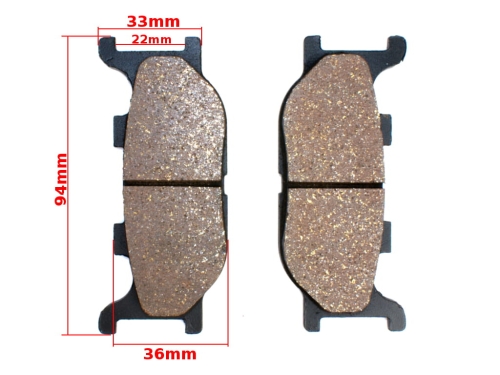 KLOCKI HAMULCA YAMAHA SR125 TZR150 MBK YP250 