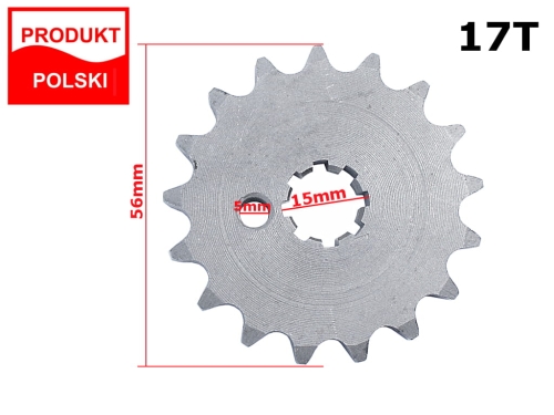 ZĘBATKA ŁAŃCUCHA SPRZĘGŁA MAŁA SHL 17z M 