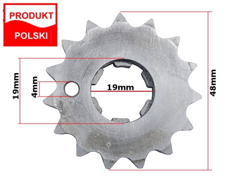 ZĘBATKA ŁAŃCUCHA SPRZĘGŁA MAŁA WSK 175 W 