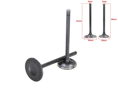 ZAWORY GŁOWICY ATV 250 AC CG 