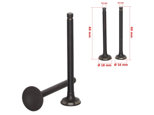 ZAWORY GŁOWICY GY6-80 DŁUGIE WIN 