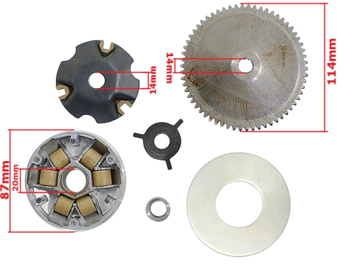 WARIATOR GY6-50 KOMPLETNY ROB 