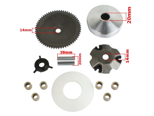 WARIATOR GY6-50 KOMPLETNY ROUTER ROMET JL50QT 4T 