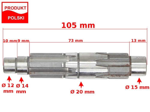 WAŁEK POŚREDNI MZ ETZ 150 W 