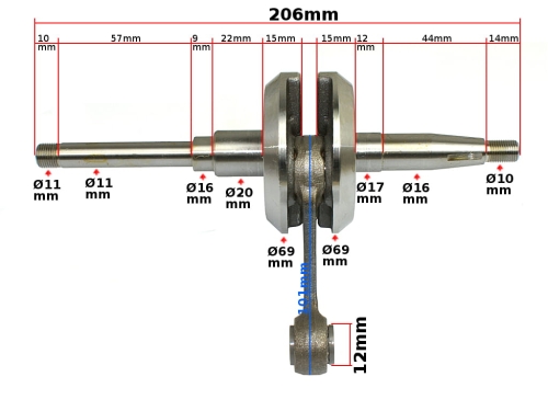 WAŁ KORBOWY PEUGEOT 