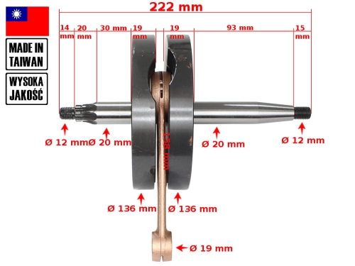WAŁ KORBOWY SHL 175 DUELLS DI 